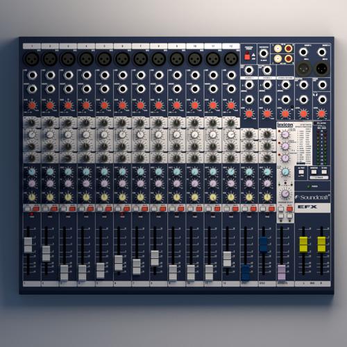 Rigged Soundcraft EFX12 Mixer preview image